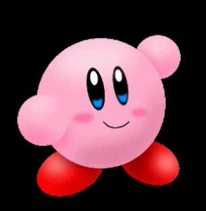 📹 (GIF) Shaded Kirby waving