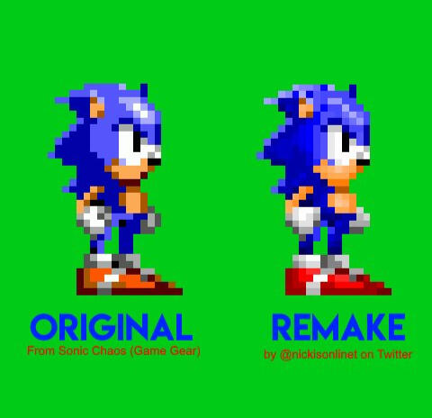 Sonic Chaos Sonic recolors