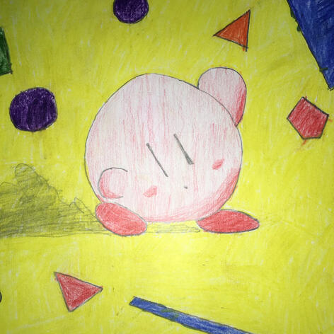 Kirby for an art class assignment