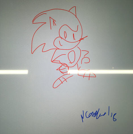 Store tablet Sonic doodle