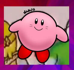 Kirby Famicom AV ad redraw