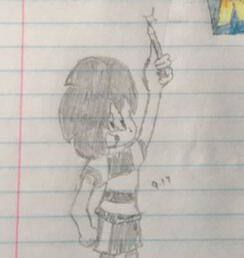 Sketchbook cover, OC "Nick"