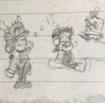 Mario and Cappy sketches