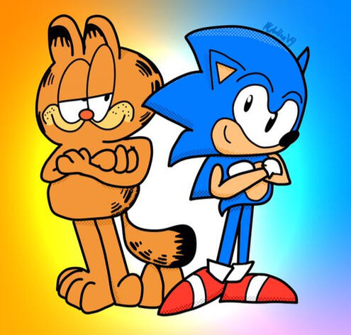 Sonic and Garfield